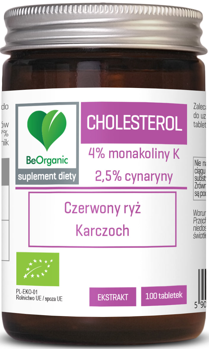 Cholesterol tablets BIO 100 pieces (400 mg) - BE ORGANIC