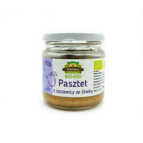 Pastete mit Linsen und Pflaume glutenfrei BIO 160 g - FARMA ŚWIĘTOKRZYSKA