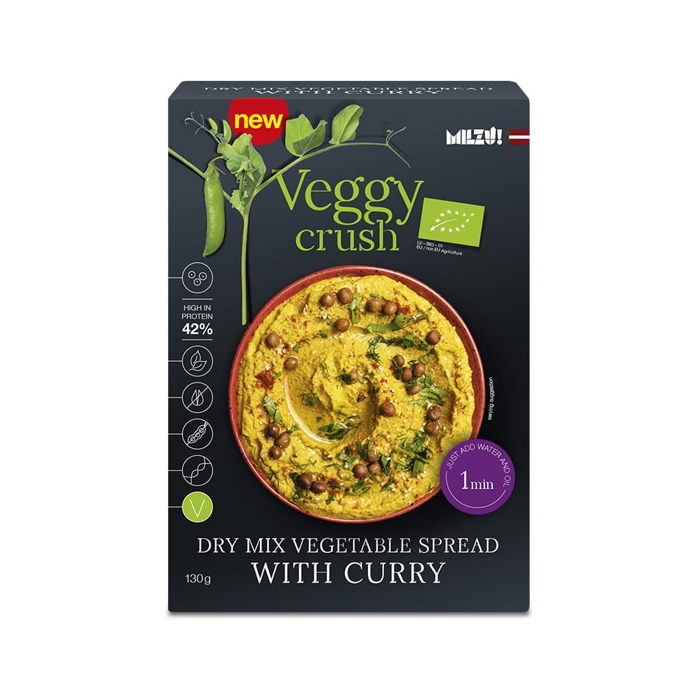 Pasta de verduras con curry BIO 130 g - VEGGY CRUSH