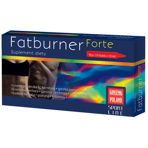 Fatburner FORTE liquid 10 Fläschchen x 10ml - GINSENG