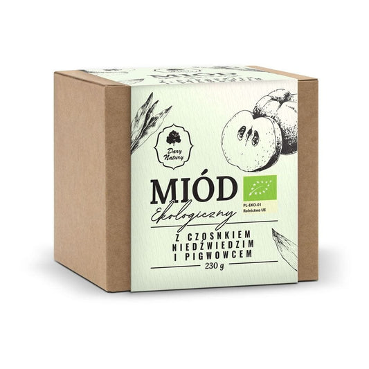 MULTIPLE BLUMENNEKTAR HONIG MIT KNOBLAUCH UND BÄRENKNOBLAUCH BIO 230 g - GESCHENKE DER NATUR - Biogo.de