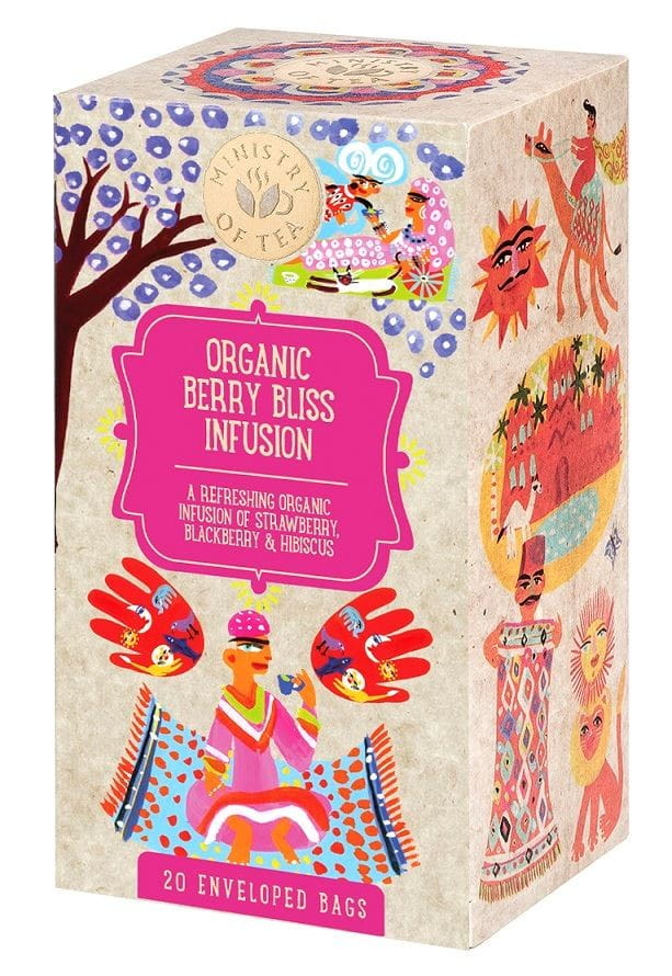 ERDBEER-BEEREN-TEE MIT HIBISKUS (BERRY BLISS INFUSION) BIO (20 x 1,5 g) 30 g - MINISTRY OF TEA - Biogo.de