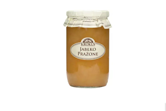 Bratapfel aus KROKUS, 700g, frischer, gebackener Apfel mit Zimtfüllung, ideal für festliche Desserts, auf weißem Hintergrund.
