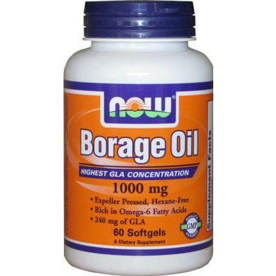 Borretschöl 1000 mg 60 Kapseln NOW FOODS Hover Image