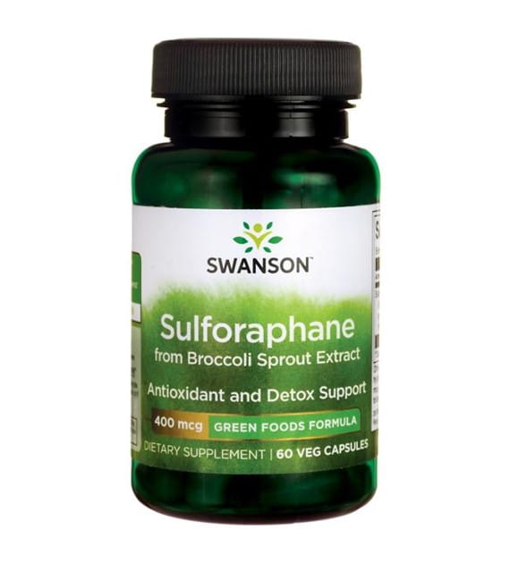 Sulforaphane Sulforaphane Sprossen Brokkoli 400 mcg 60 Kapseln SWANSON Hover Image