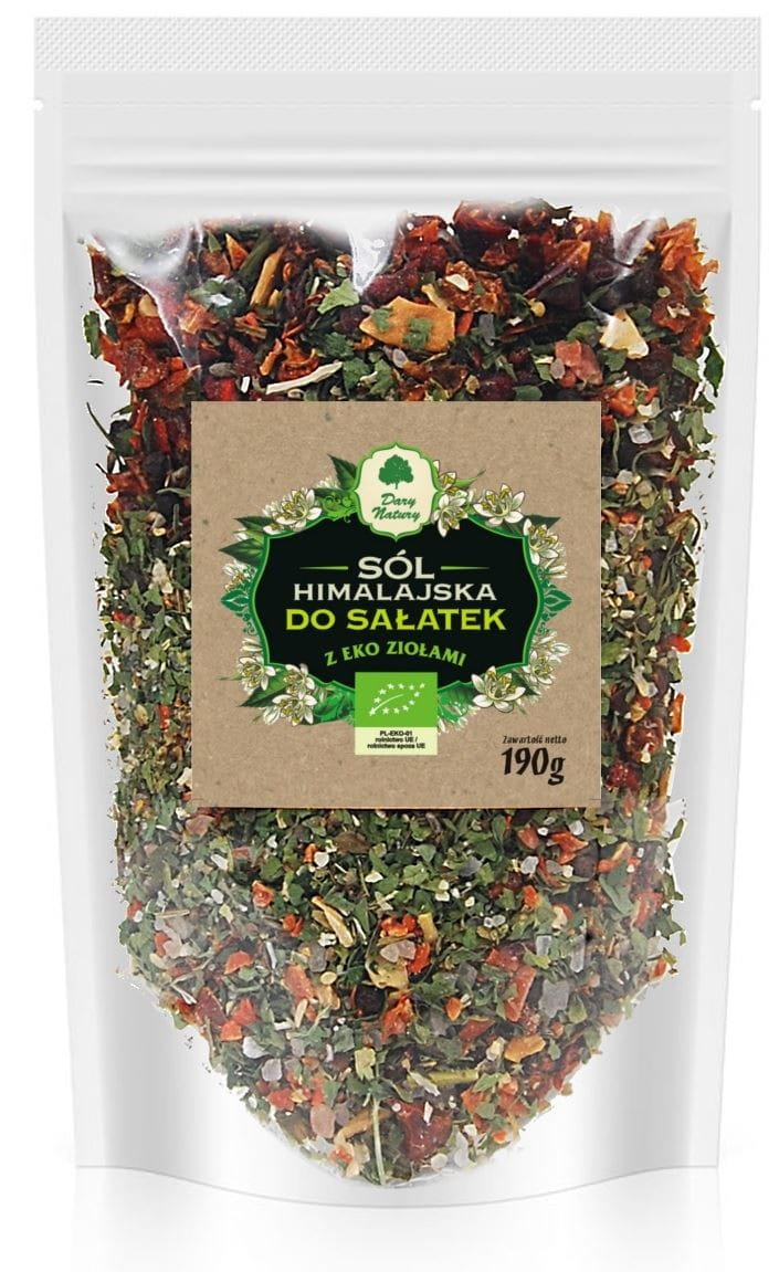 Himalayasalz mit Kräutern für Salate BIO 190 g - GESCHENKE DER NATUR