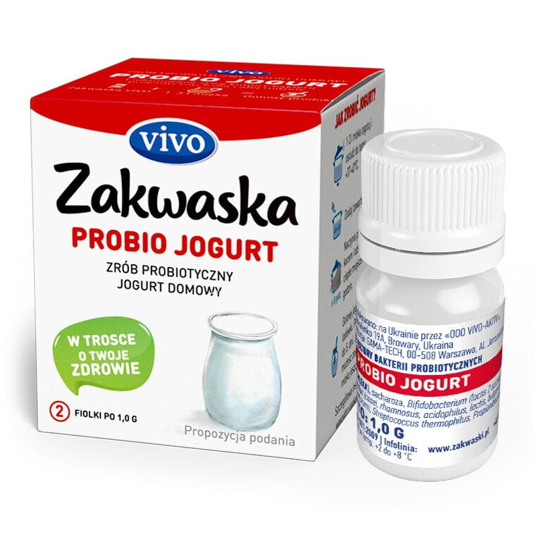 Hausgemachter Joghurt proBIO Joghurt lebende Bakterienkulturen Probiotische Packung 2 x 1g QUELLE VIVO Hauptbild