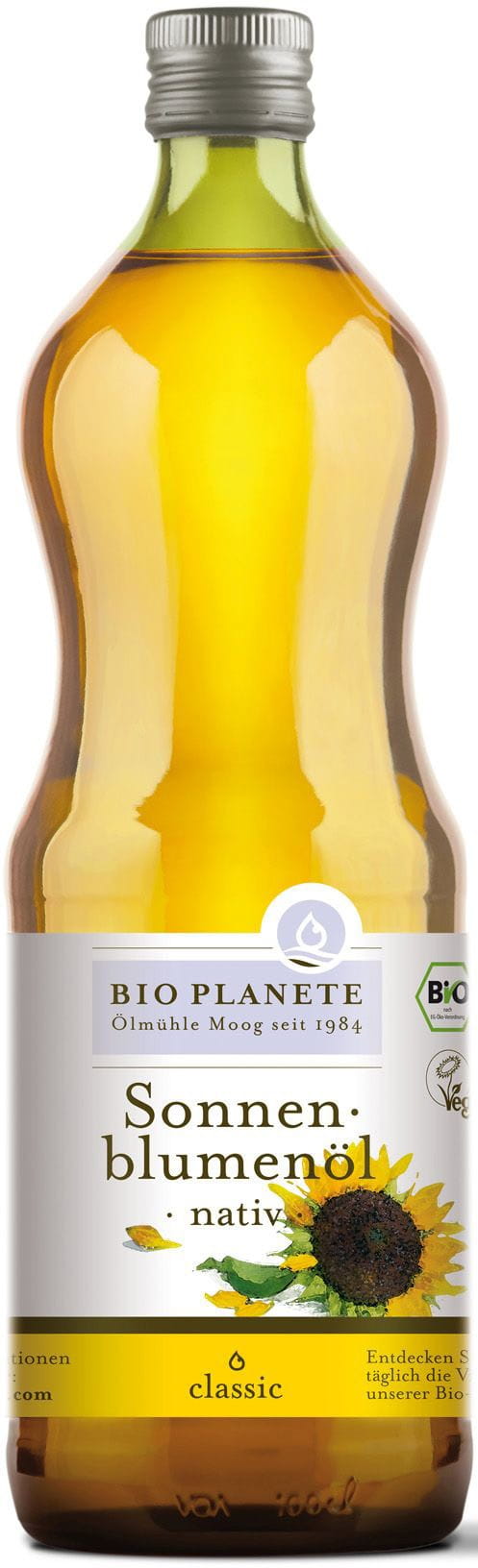 Unraffiniertes Sonnenblumenöl nativ BIO 1000 ml - BIO PLANETE Pääkuva