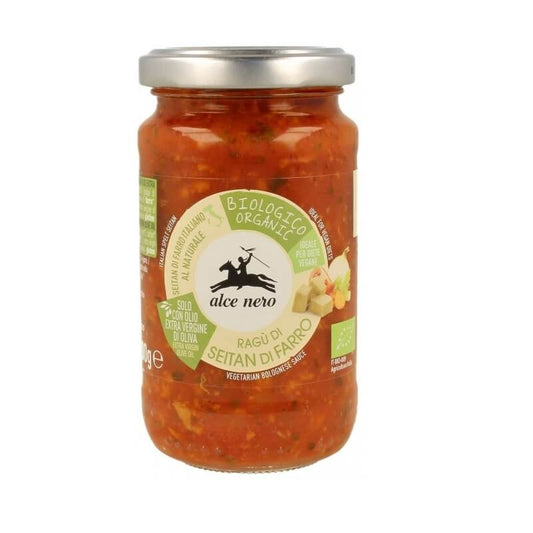 Tomatensauce mit Seitan und nativem Olivenöl extra BIO 200 g - ALCE NERO