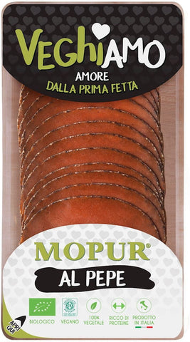 Veganes Produkt A'LA Mopurwurst mit Pfeffer BIO 90 g - VEGHIAMO