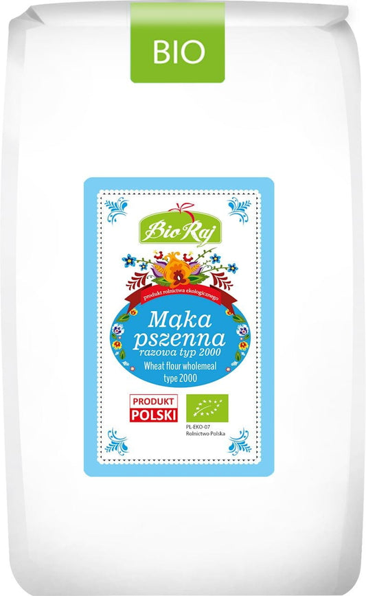 Weizenvollkornmehl Typ 2000 BIO 1 kg - BIO RAJ