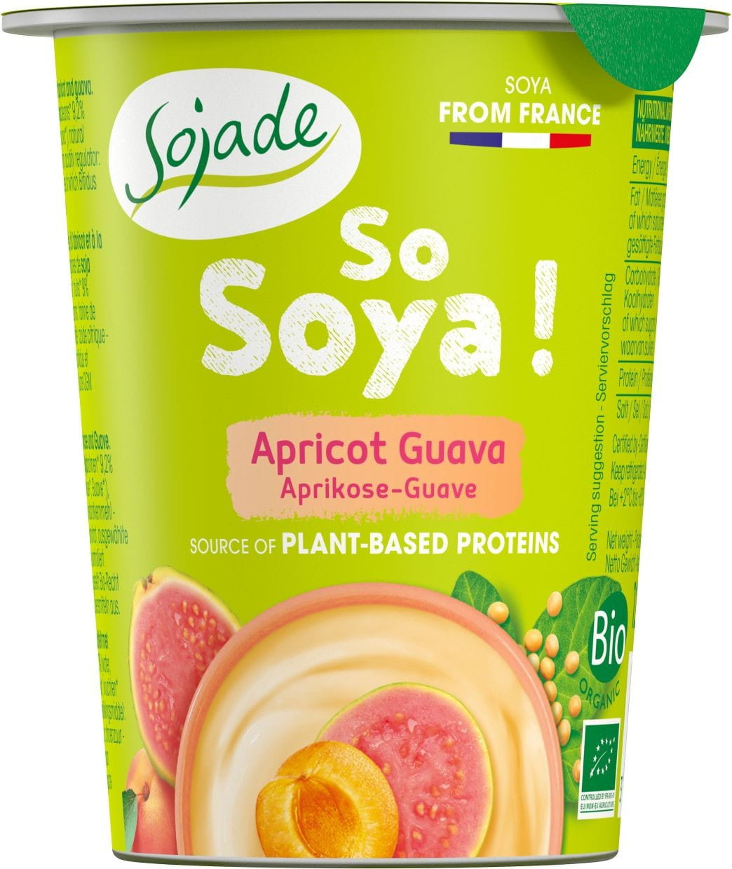 Aprikose Sojaprodukt - Guave glutenfrei BIO 125 g - SOJADE Huvudsaklig produktbild