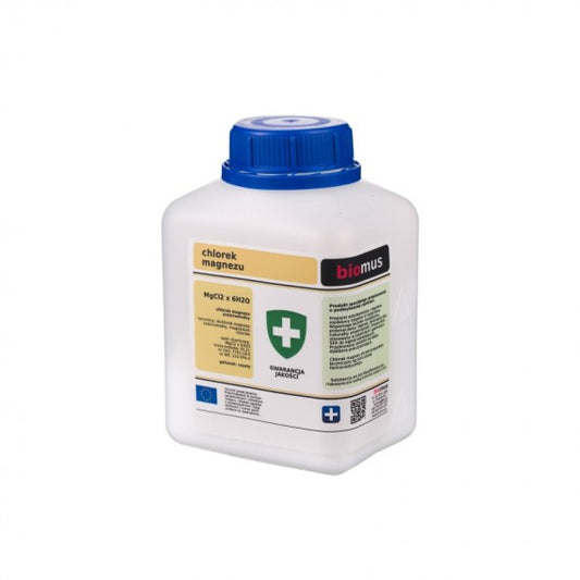 Technisches Magnesiumchlorid Streusalz von BIOMUS, 1 kg, für Straßen- und Winterdienst, kristallines Salz, für Rutschfestigkeit