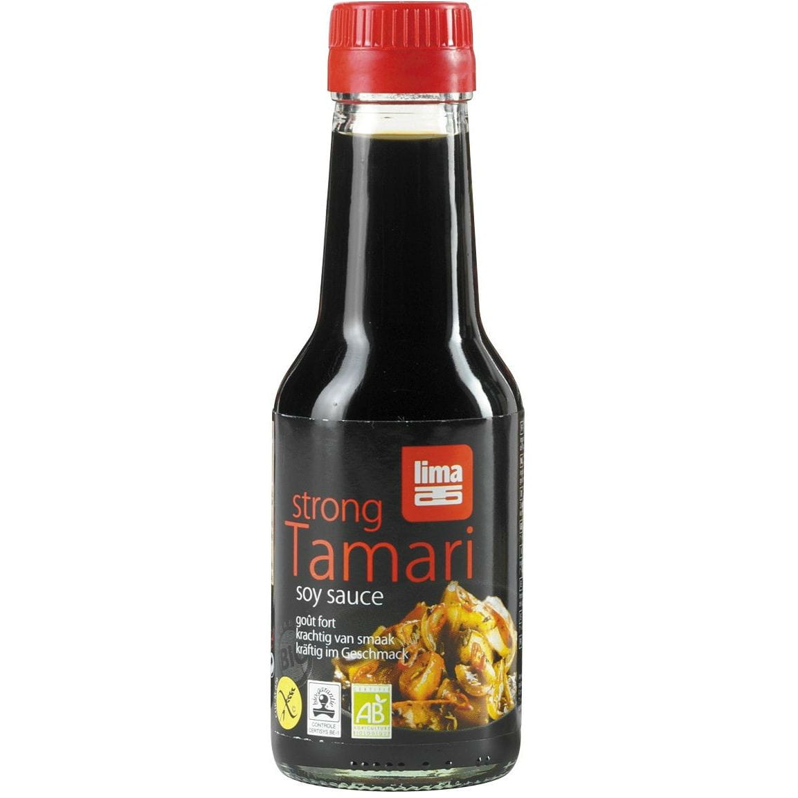 Glutenfreie Bio Tamari-Sojasauce von LIMA in 145 ml Flasche, dunkle flüssige Sojasauce mit naturbelassenem Geschmack.