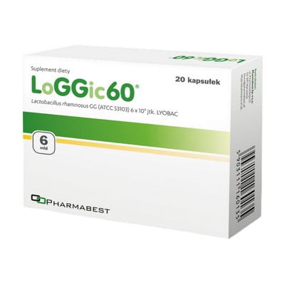 Loggic60 Lactobacillus rhamnosus gg 6bn 20 Kapseln PHARMABEST