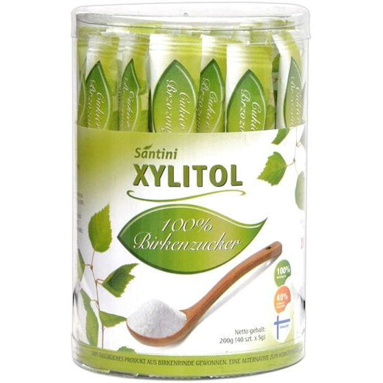 Xylit in Beuteln (40 x 5 g) 200 g - SANTINI Imagine principală a produsului