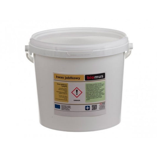Apfelsäure in 3kg Verpackung von BIOMUS, natürliche Säure für Lebensmittel und Getränke, weiße kristalline Substanz