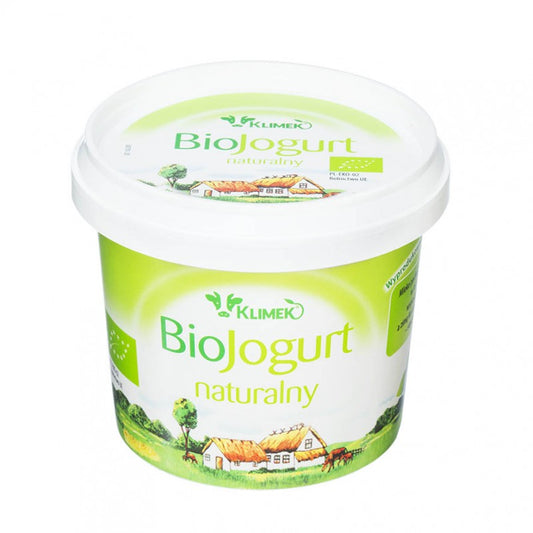 Naturjoghurt mit 4% Fett von KLIMEKO, Bio, in 330g Becher, cremige Textur, natürliche Zutaten, ideal für gesunde Ernährung