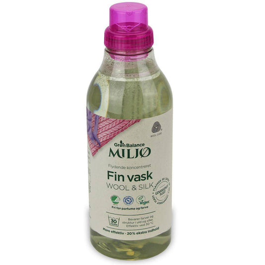 Waschmittel für Woll- und Seidenstoffe von GRON BALANCE, 900 ml, flüssige Reinigung für empfindliche Textilien