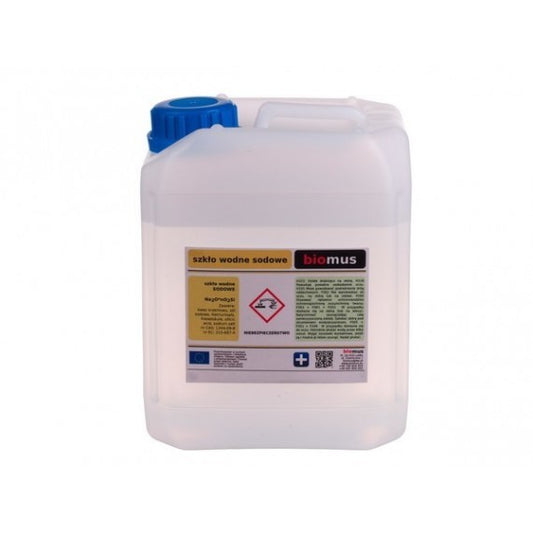 Sodawasserglas 25kg von BIOMUS, transparentes Glasflasche mit Natrium für industrielle und chemische Anwendungen