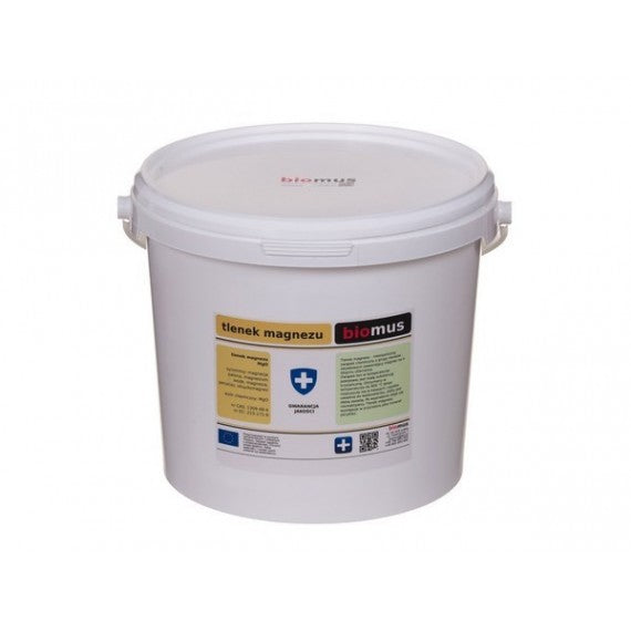 Magnesiumoxid. Geröstete Magnesia 87% WEISS 5kg BIOMUS Fő kép